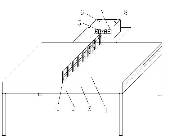 Scoring table tennis table