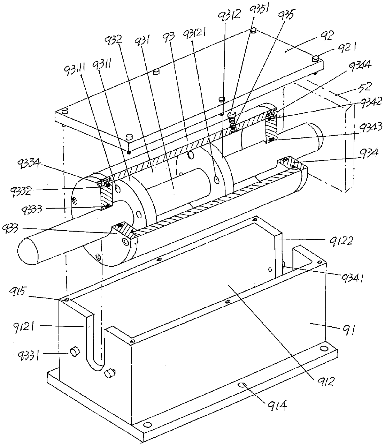 Double-suitcase rotary fiber baler