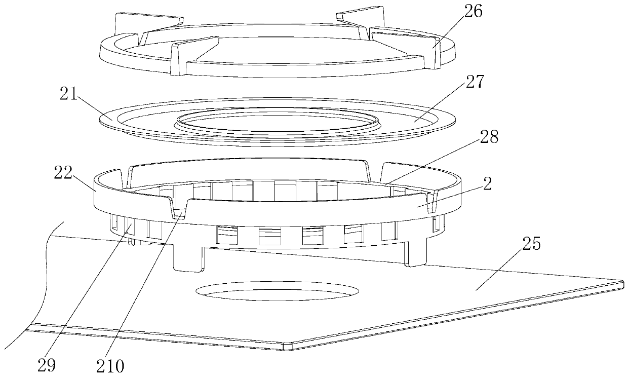 Dual-layer energy gathering hood of gas cooker combustor