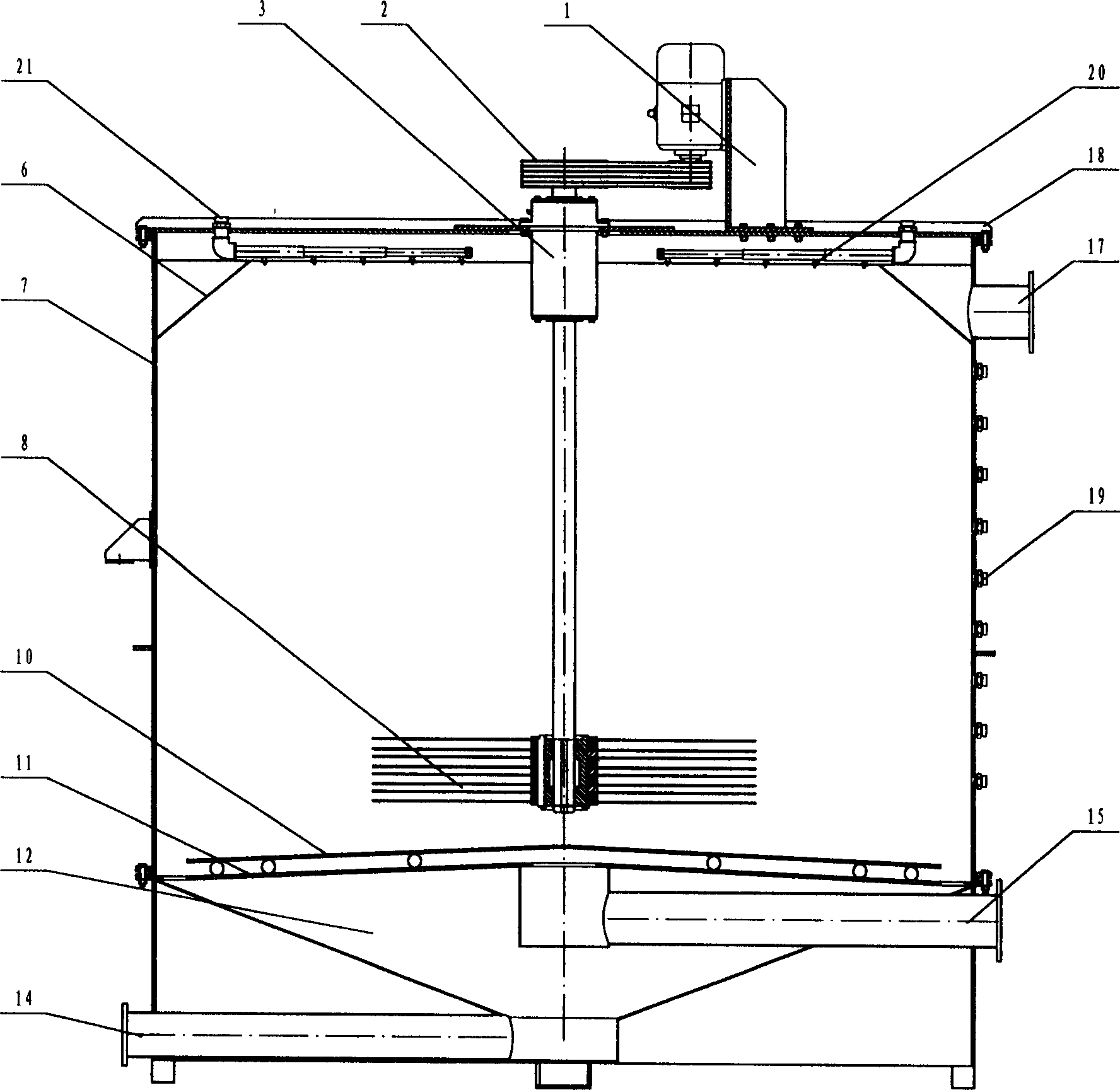 Cyclonic mass-transferring reaction and product separation method and separator