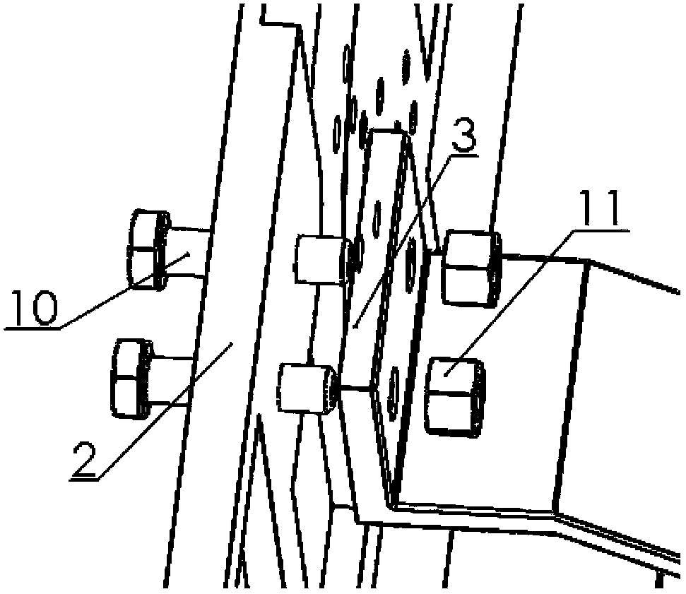 Plate type frame suitable for small-sized tracked robot