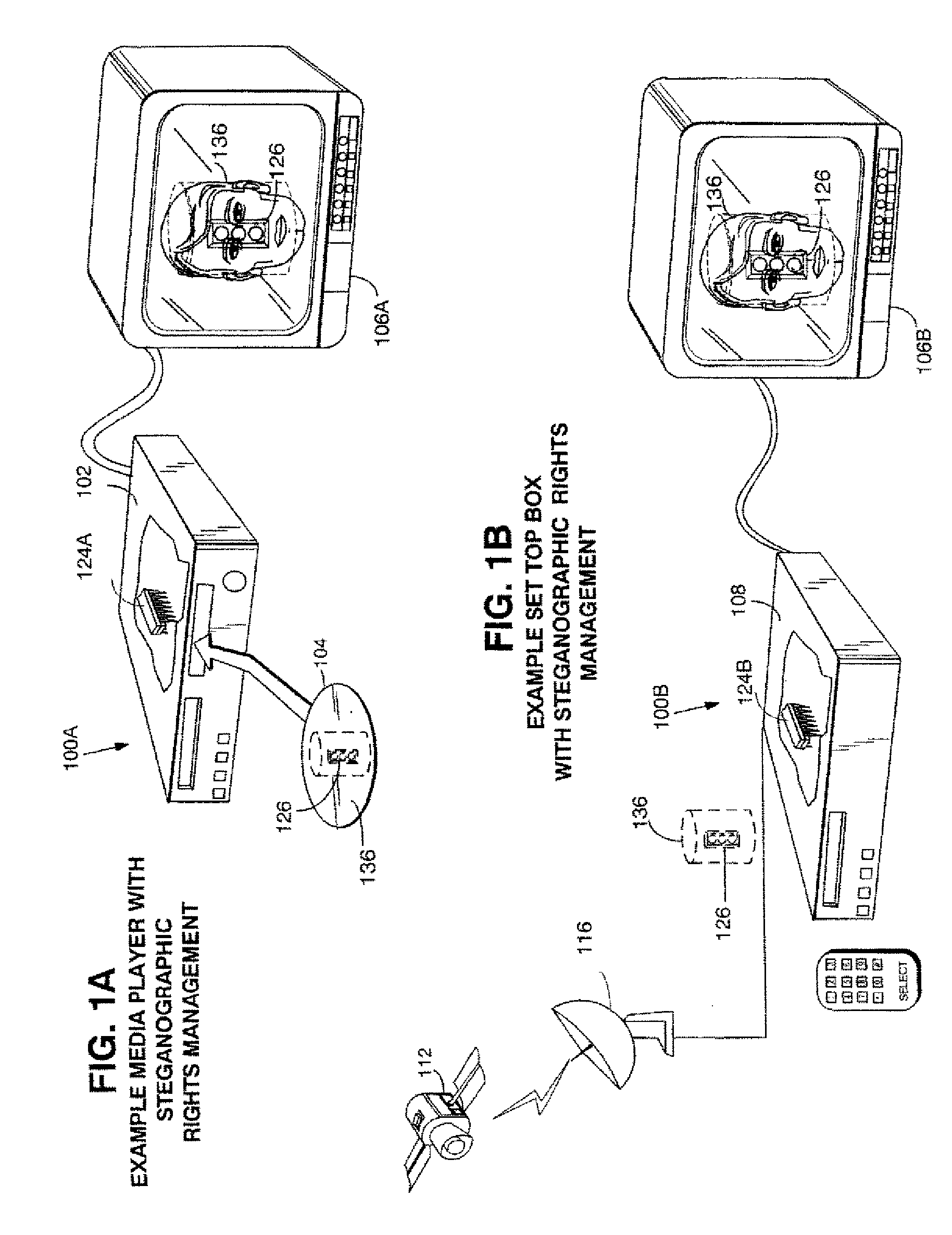 Steganographic techniques for securely delivering electronic digital rights management control information over insecure communication channels