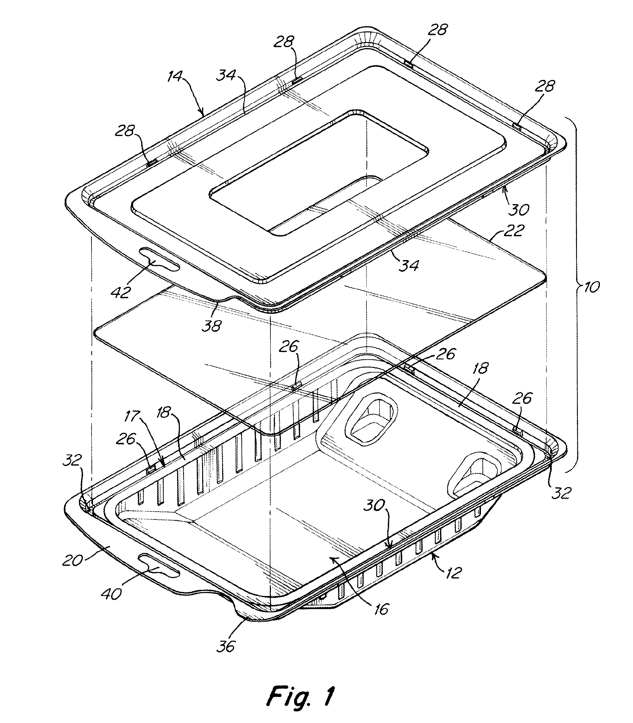 Reclosable package for a product