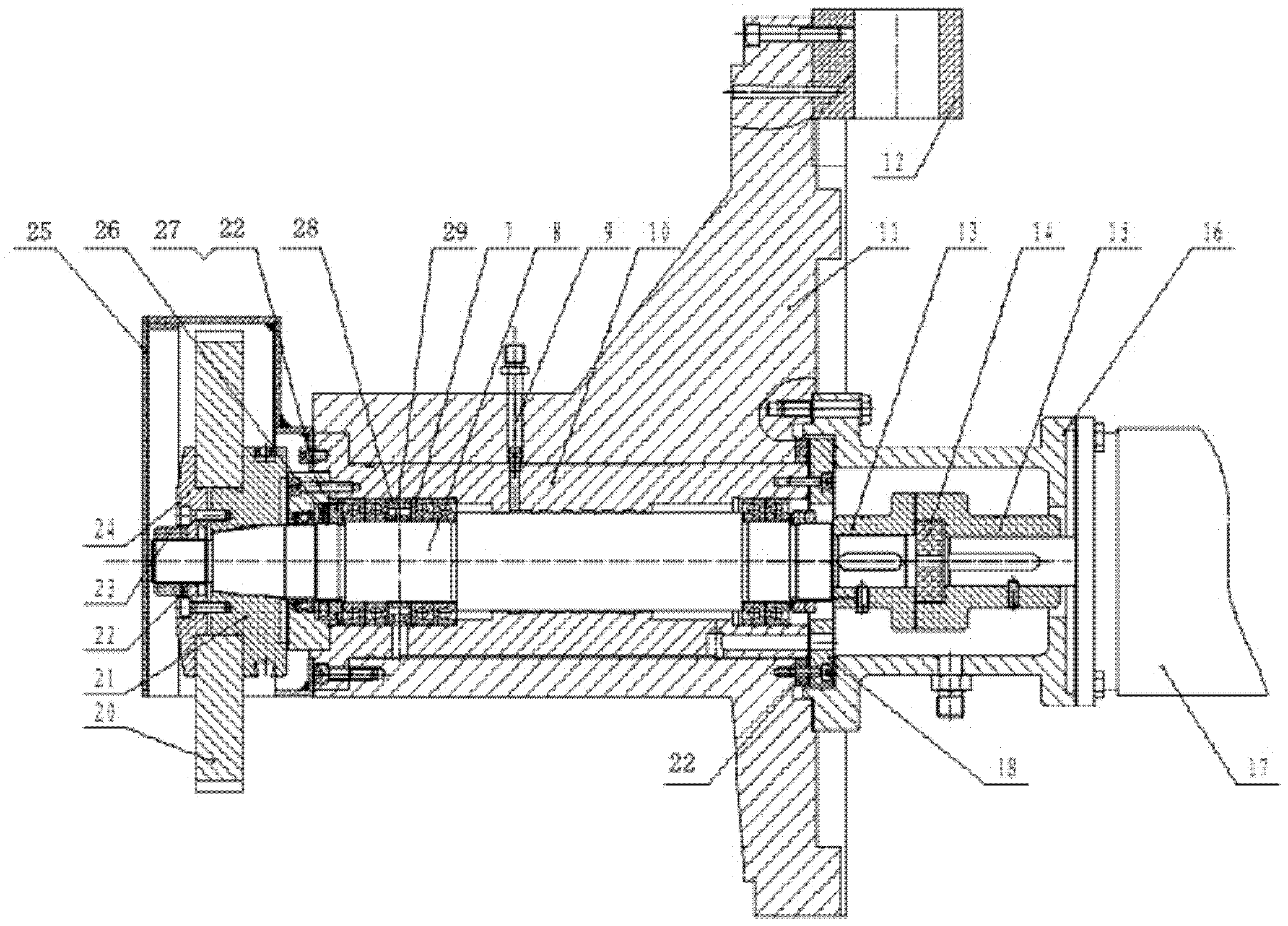 Hydrostatic pressure type numerical controlled surface grinder with horizontal spindle and rotary table