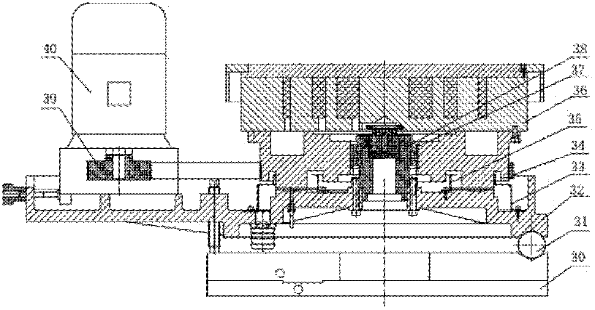 Hydrostatic pressure type numerical controlled surface grinder with horizontal spindle and rotary table