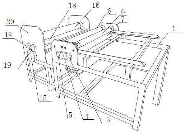 Iron sheet rolling groove winding drum machine