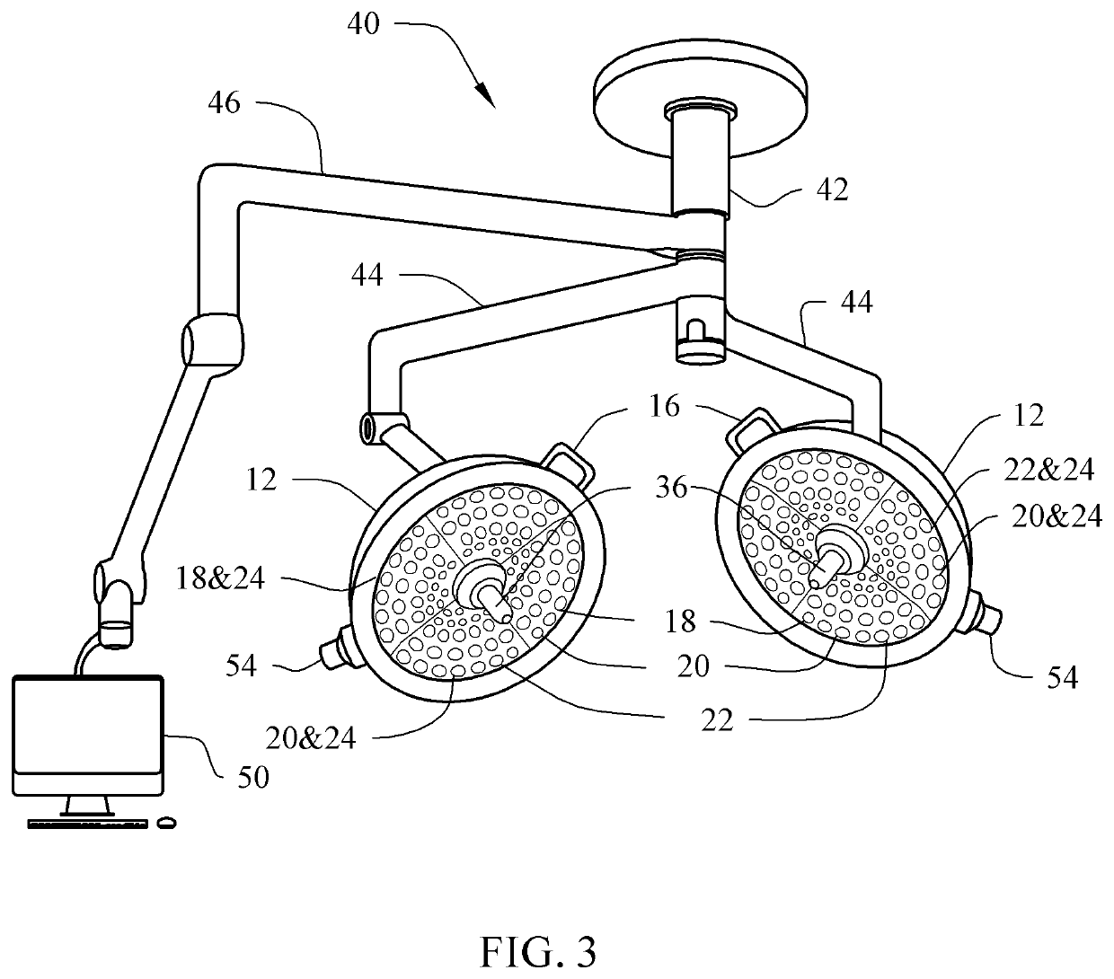 Medical, surgical and patient lighting apparatus, system, method and controls with pathogen killing electromagnetic radiation