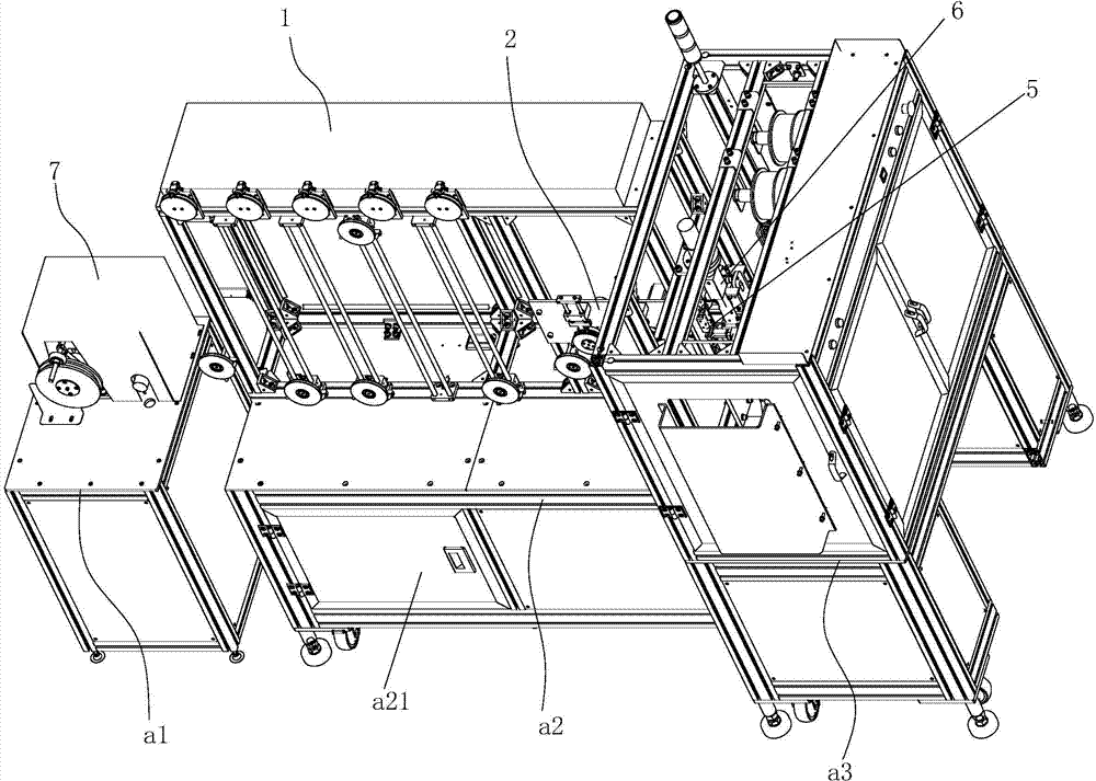 Full-automatic winding machine of detonator tube