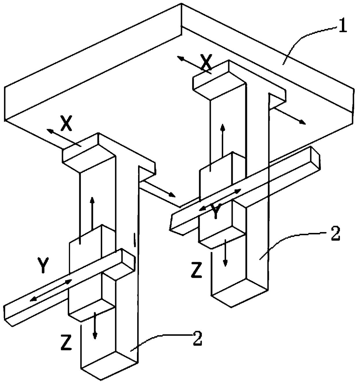 Measuring method of a double-armed extra-large gear measuring instrument