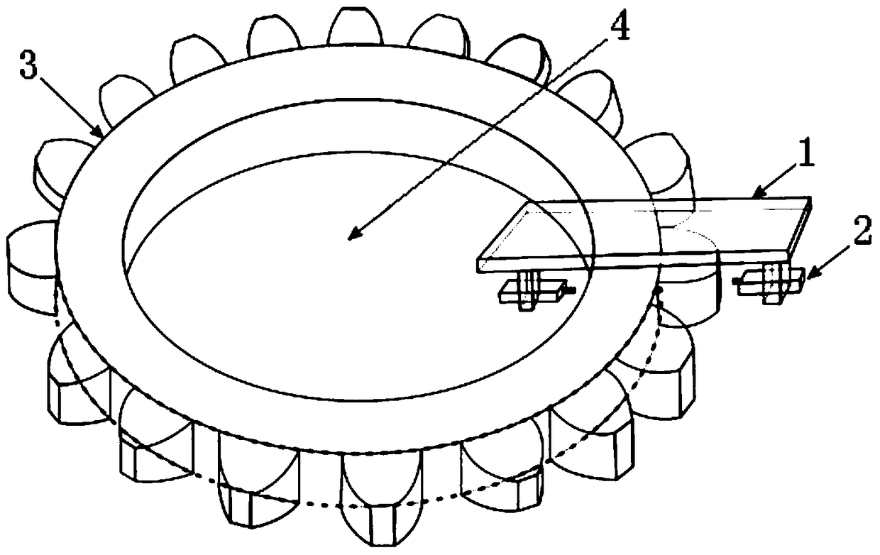 Measuring method of a double-armed extra-large gear measuring instrument