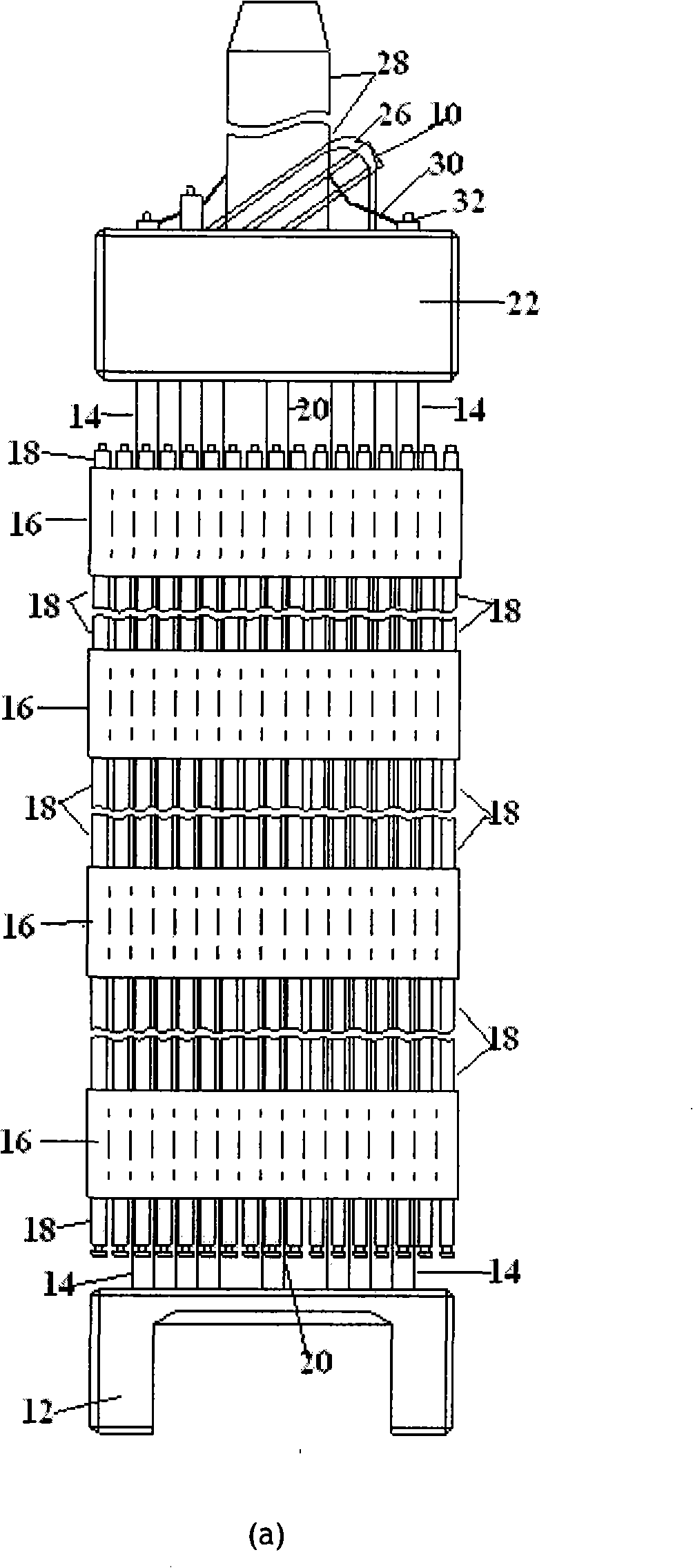 Location grid with long direction eddy generator