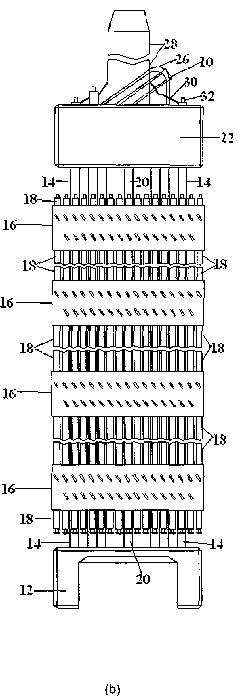 Location grid with long direction eddy generator