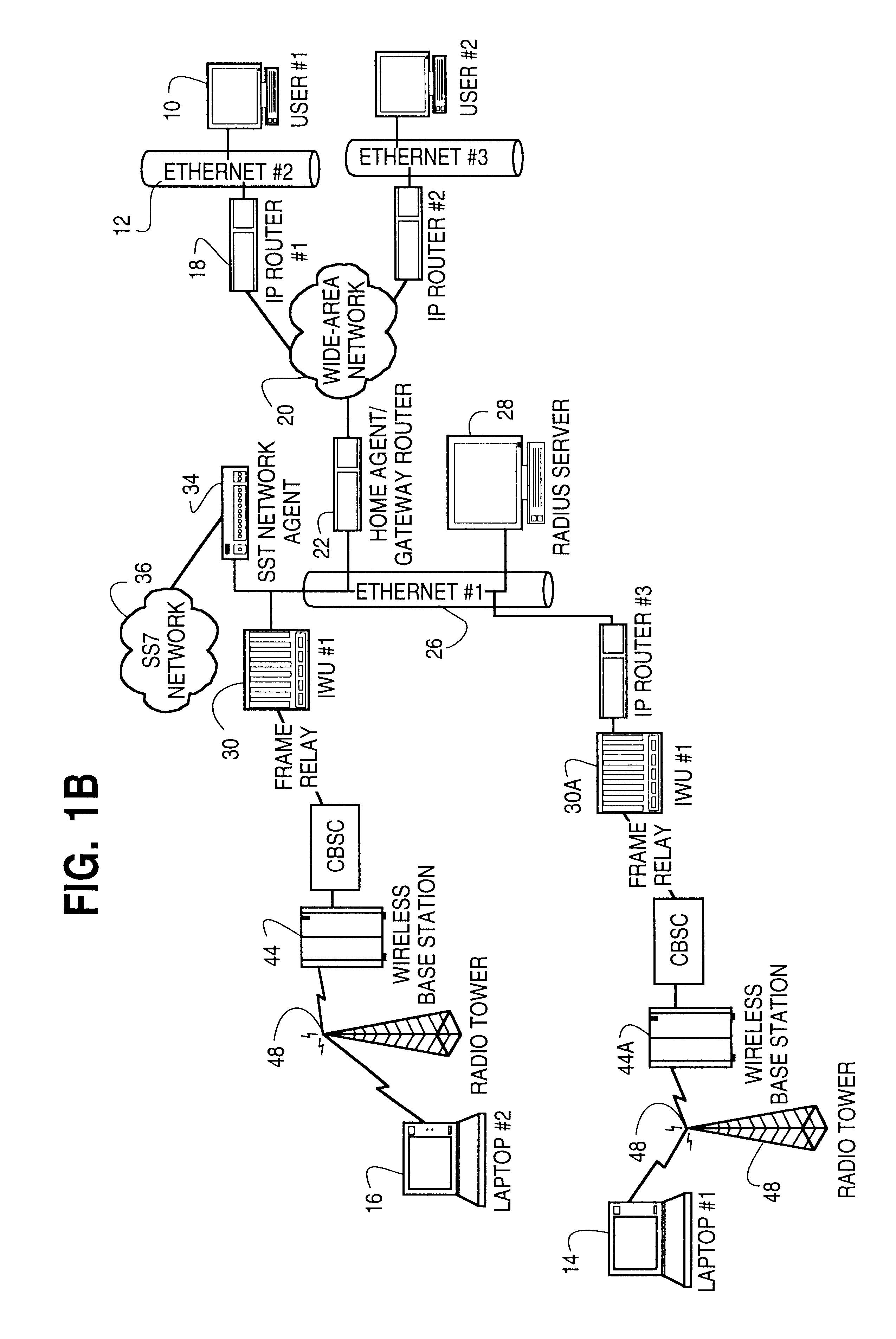 Radius-based mobile internet protocol (IP) address-to-mobile identification number mapping for wireless communication