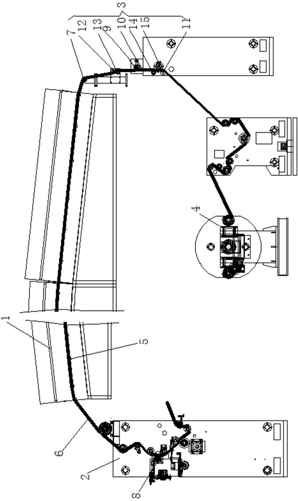 Reversely-rotating trowelling roller for coated battery diaphragm output of drying oven