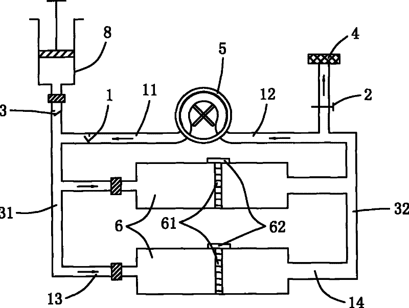 Parallel circulating type cell selective filter recombiner