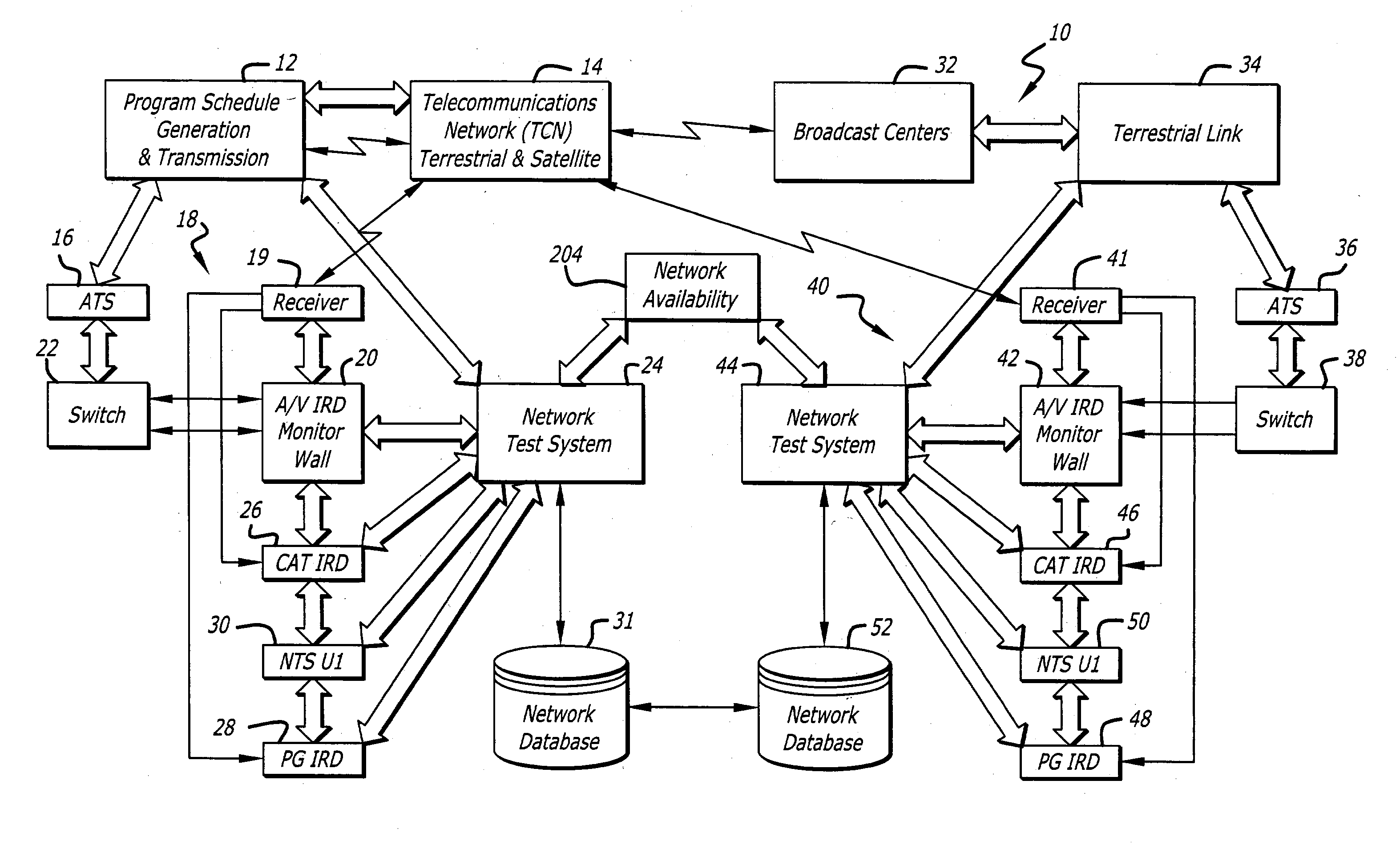 System for monitoring direct broadcast wireless signals