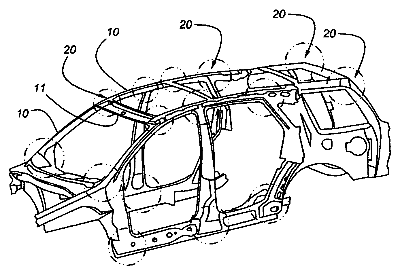 Universal structural joint for automotive frames