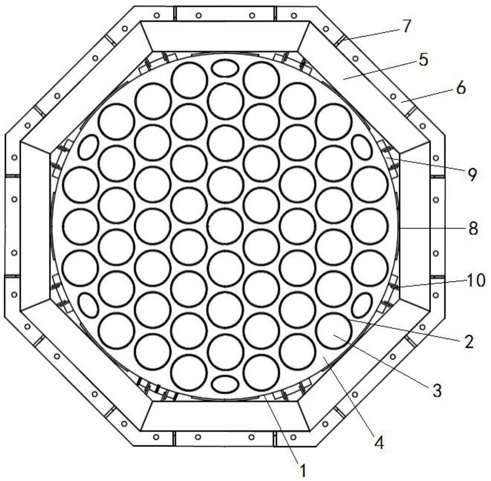 A split tube bundle groove