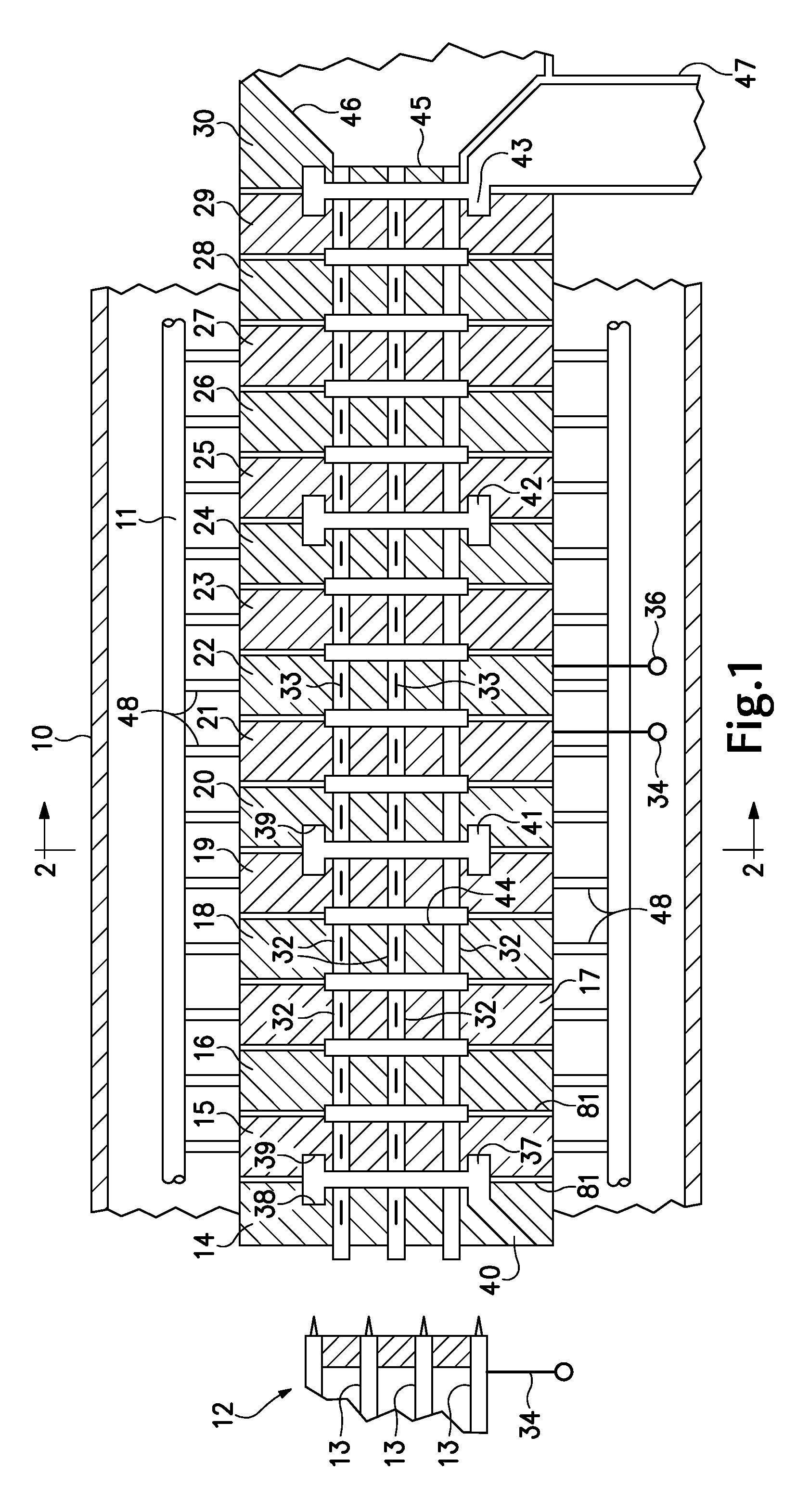 Multibeam klystron