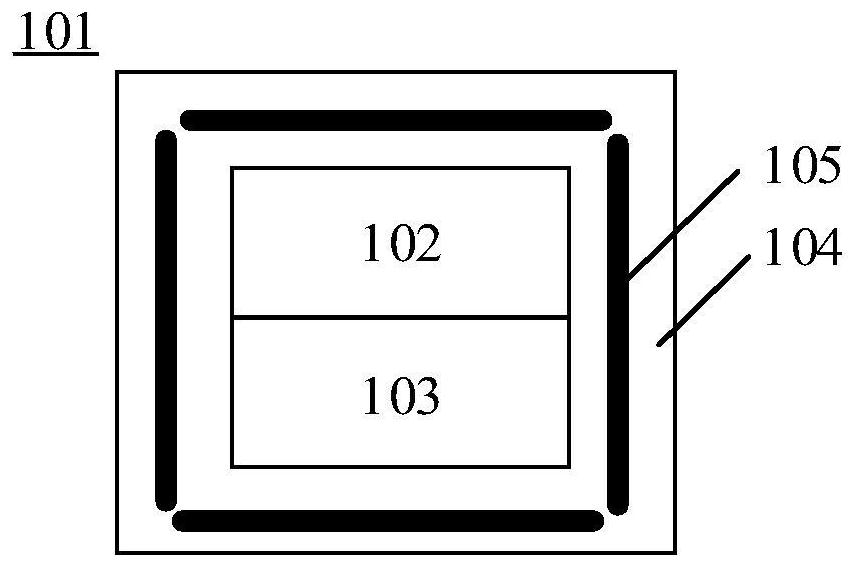 Non-contact temperature measuring device, temperature measuring module in non-contact temperature measuring device and electronic equipment