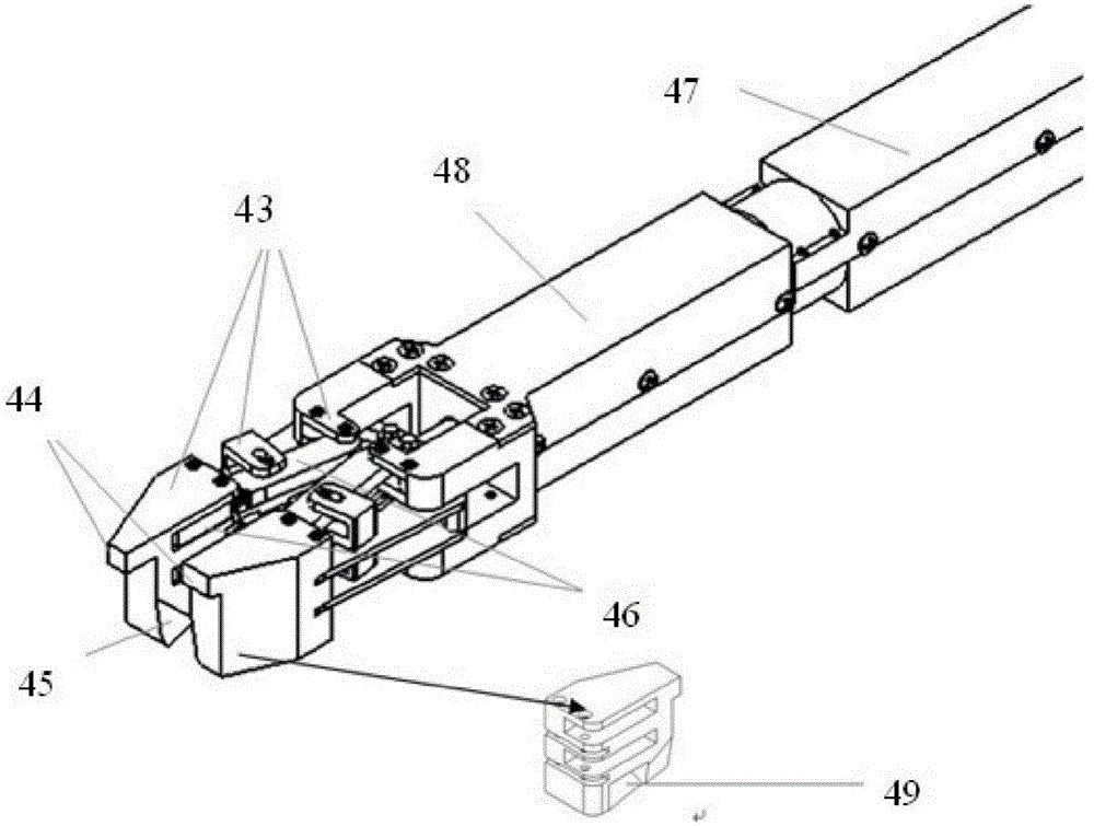 A terminal structure of a multipurpose manipulator