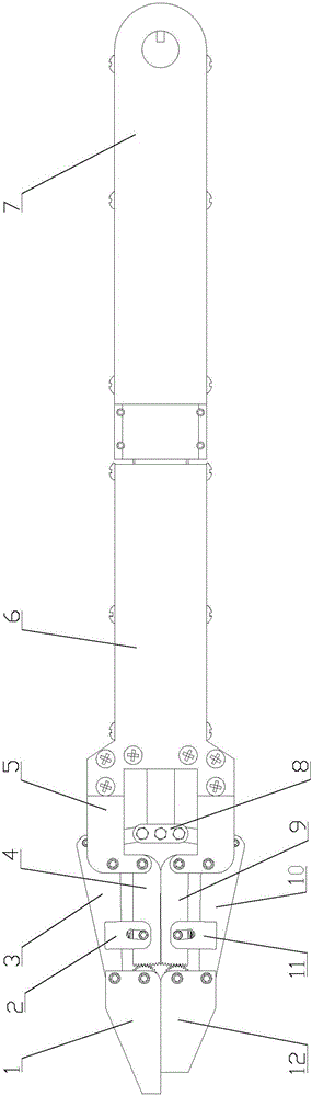 A terminal structure of a multipurpose manipulator