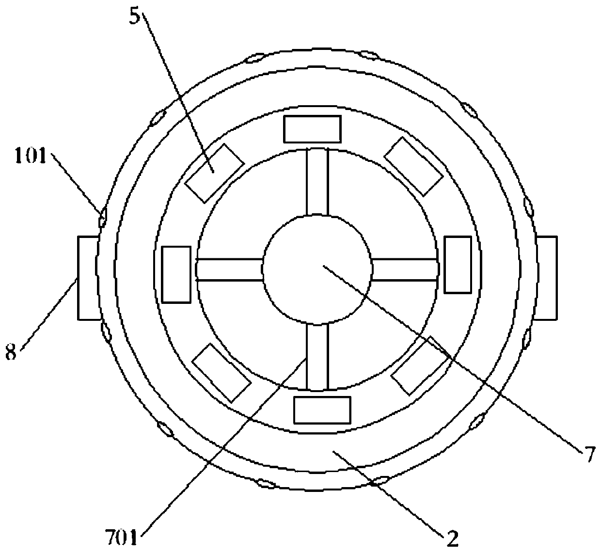 Multifunctional physical therapy device for traditional Chinese medicine internal medicine department