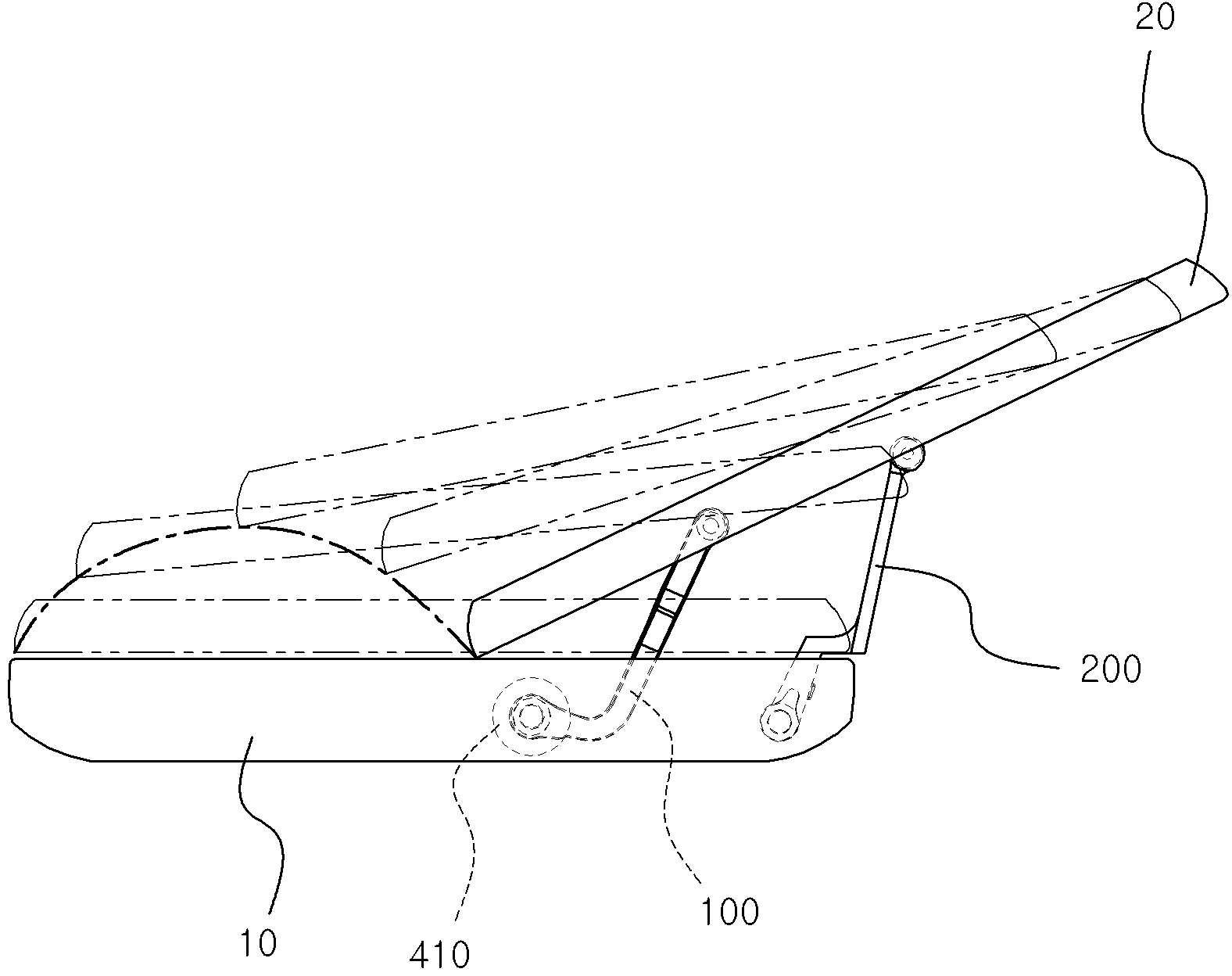 Hinge apparatus for personal mobile terminal