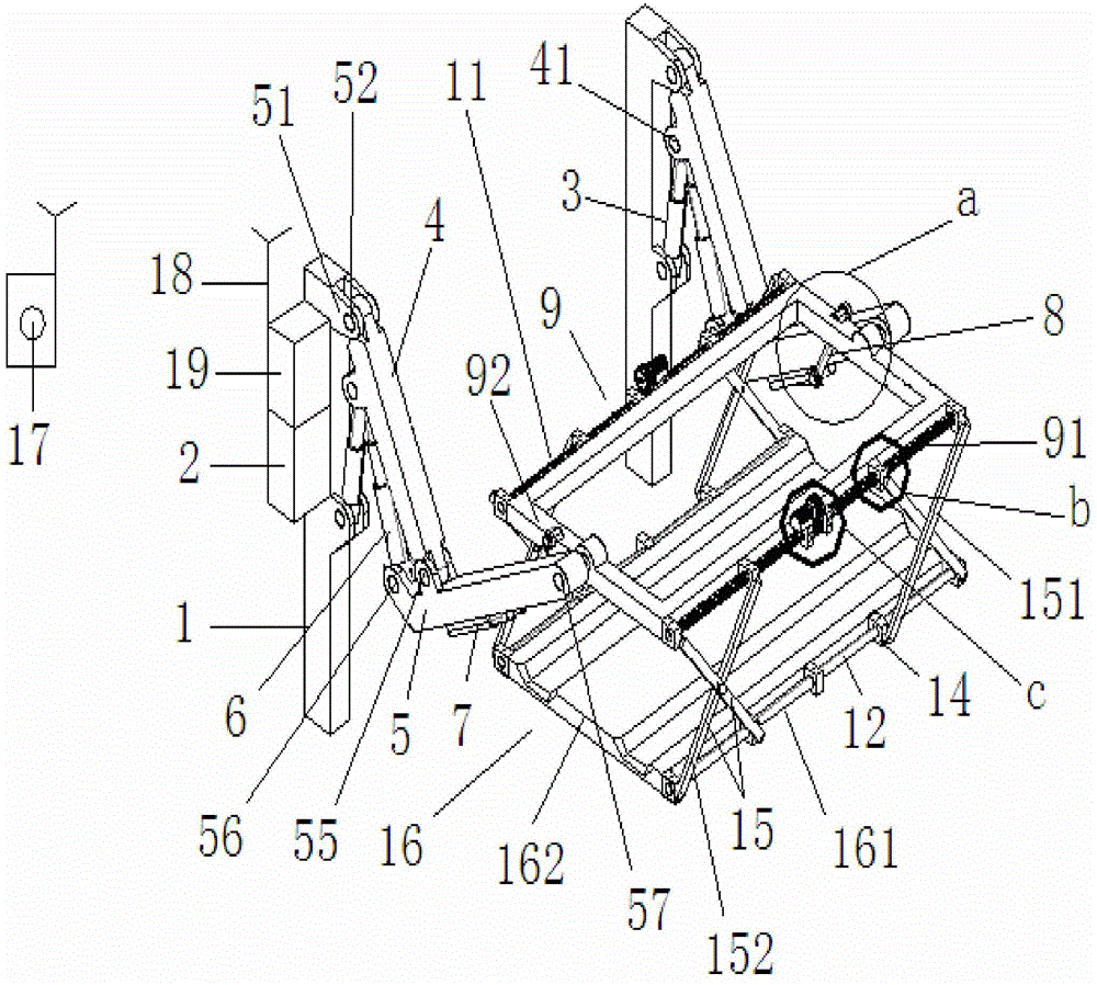 Two-story mechanical parking device