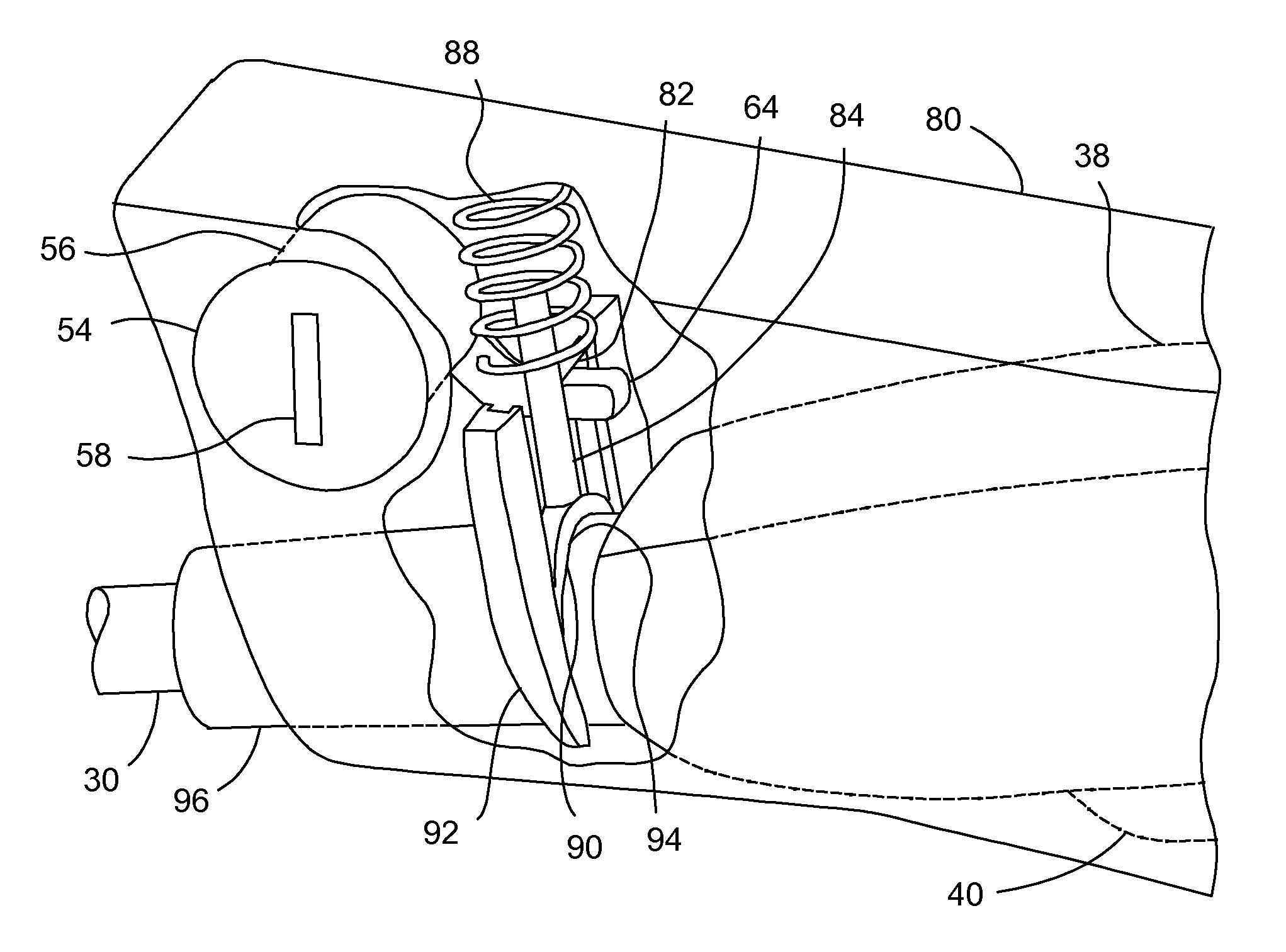 Charge cord lock for electric vehicle