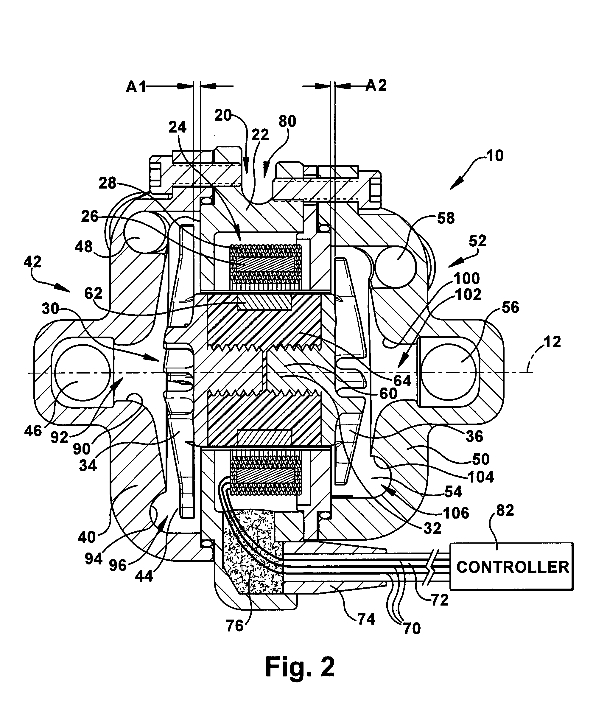 Two-stage rotodynamic blood pump