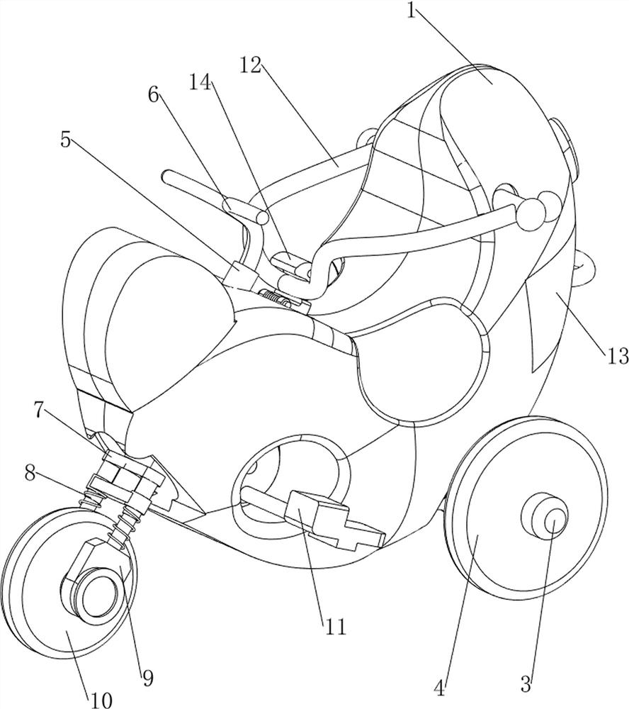 Balance bike capable of exercising balance force of children