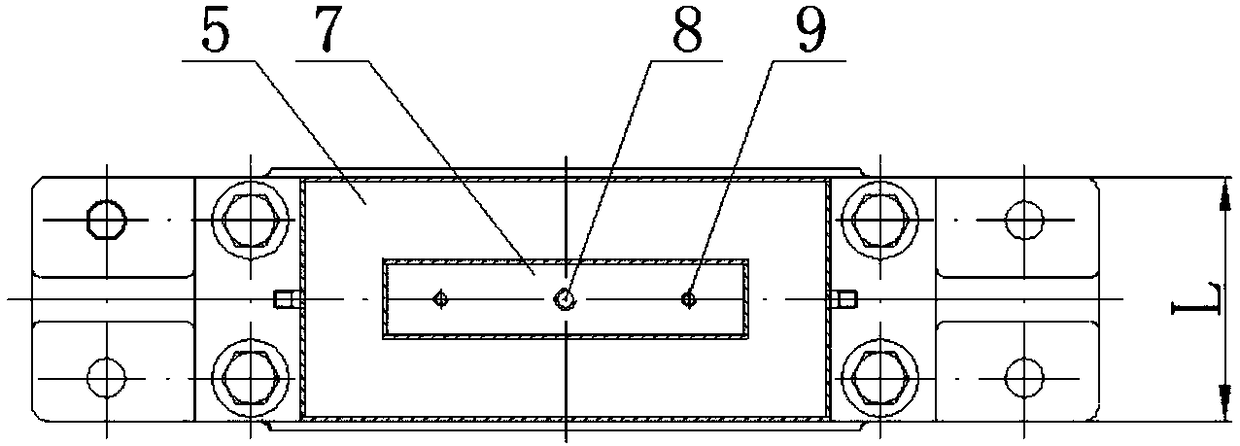 Water-cooling bearing pedestal of transmission shaft of ball mill