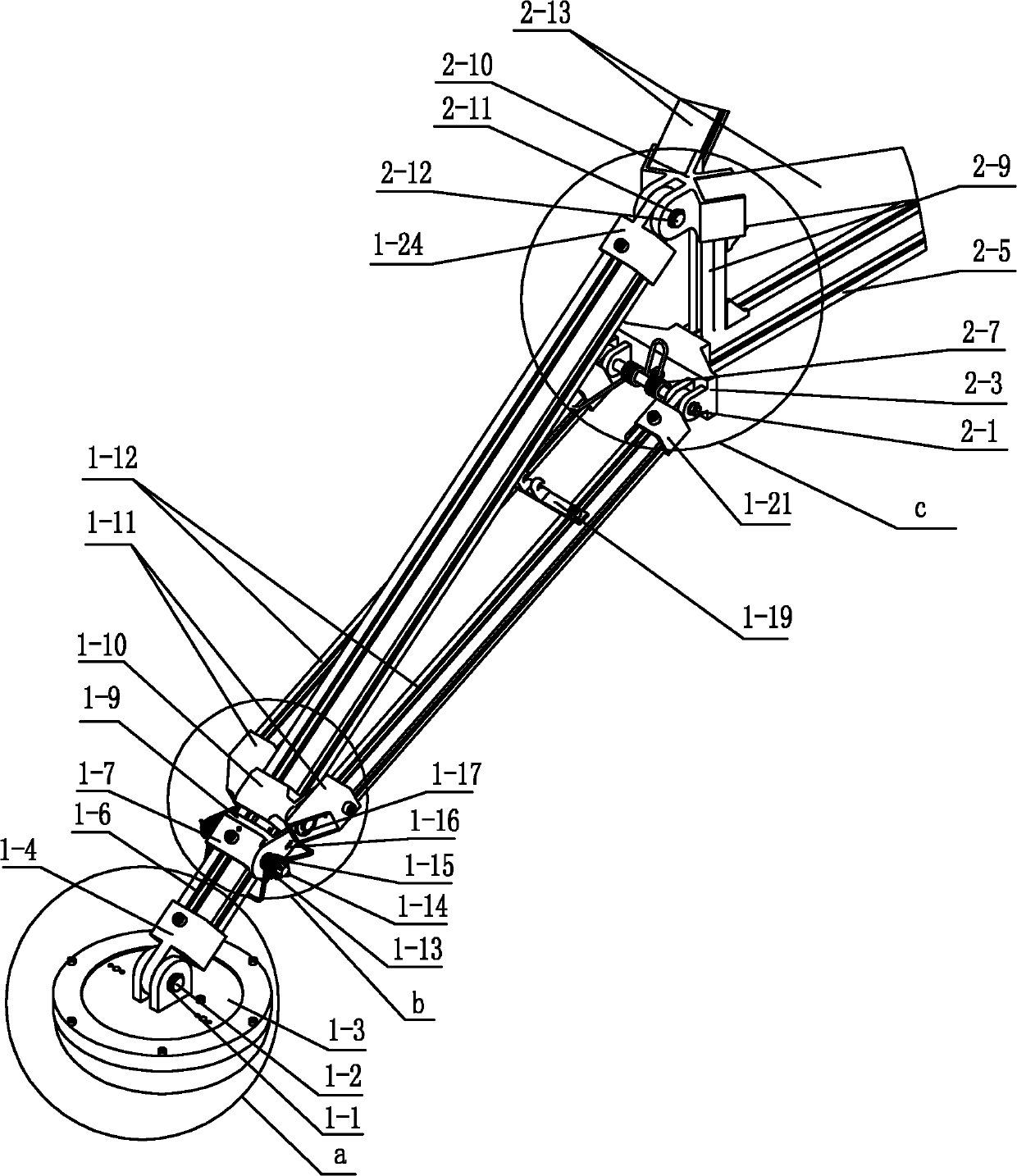 Attached mechanism of small star lander