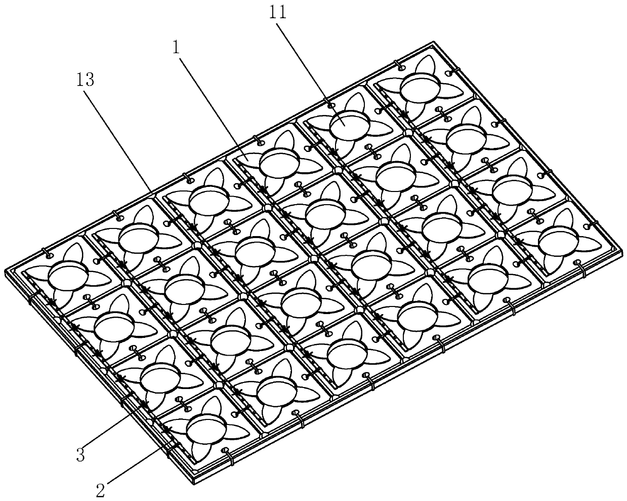 Landscape type water ecological purification system