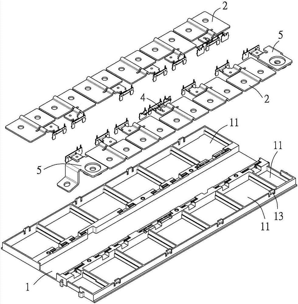 Battery connecting module