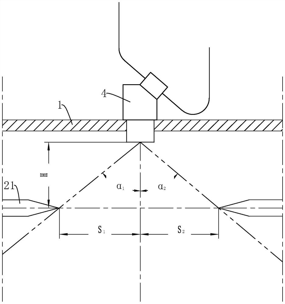 A fuel nozzle atomization angle automatic measurement mechanism and automatic measurement method