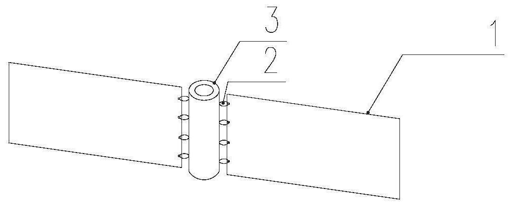 Integral type anchor rod geocell