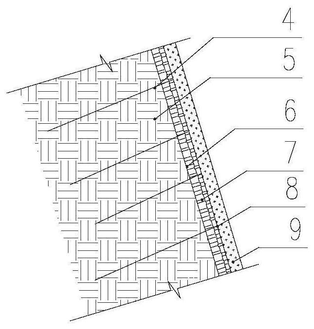 Integral type anchor rod geocell