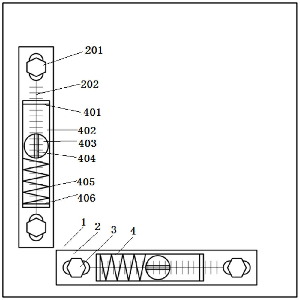 Underwater wellhead dip angle indicating device