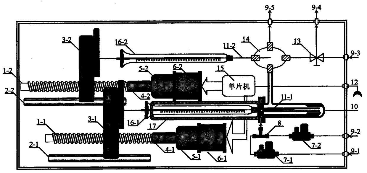 A chemical alarm testing device