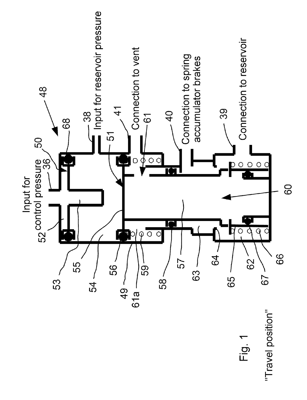 Pneumatic braking system for a trailer vehicle