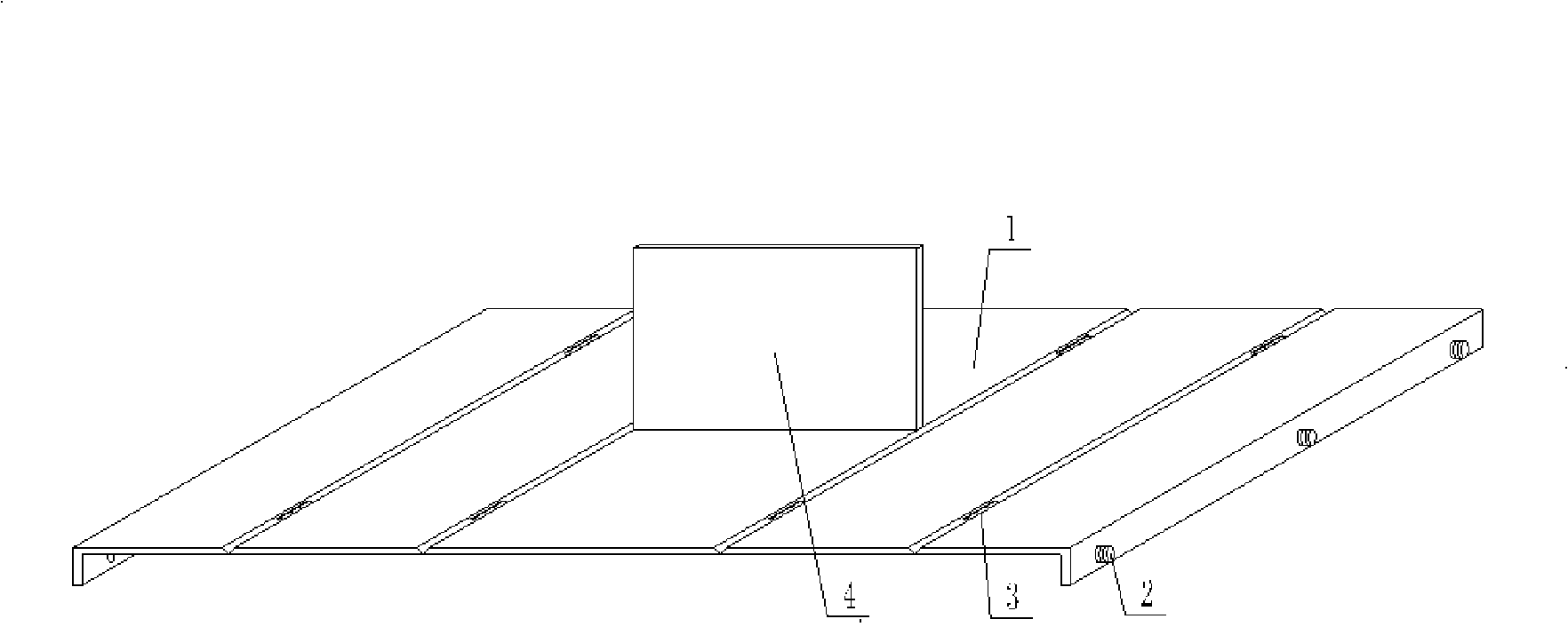 Mold for molding hollow thin wall component for filling concrete