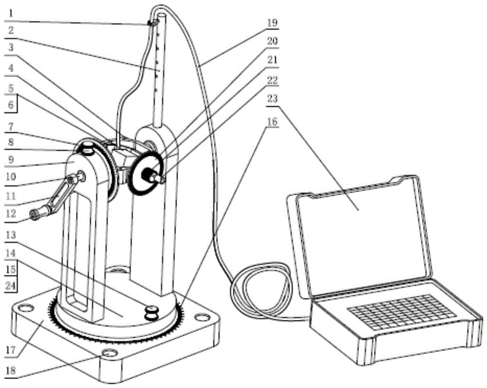 A vector magnetometer calibration device