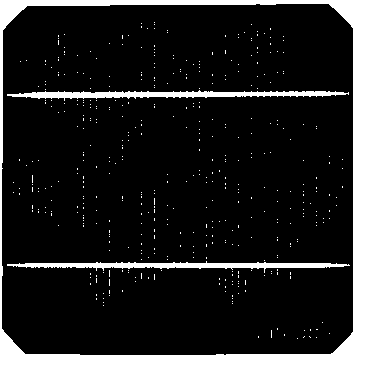 Preparing method of solar cell slice with pattern