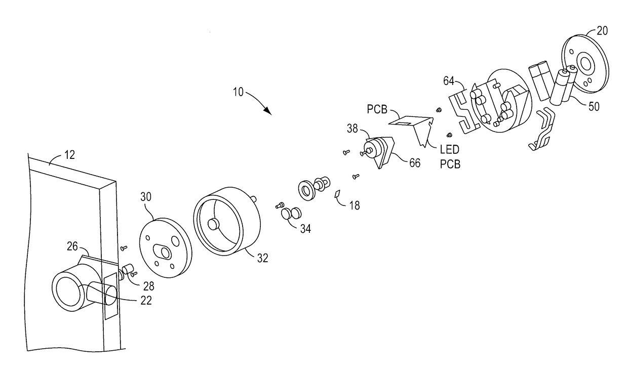 Smart lock device with near field communication