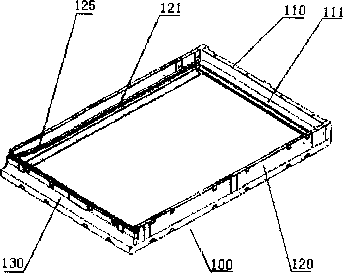 Pitched roof sky-light water draining structure and its pitched roof sky-light