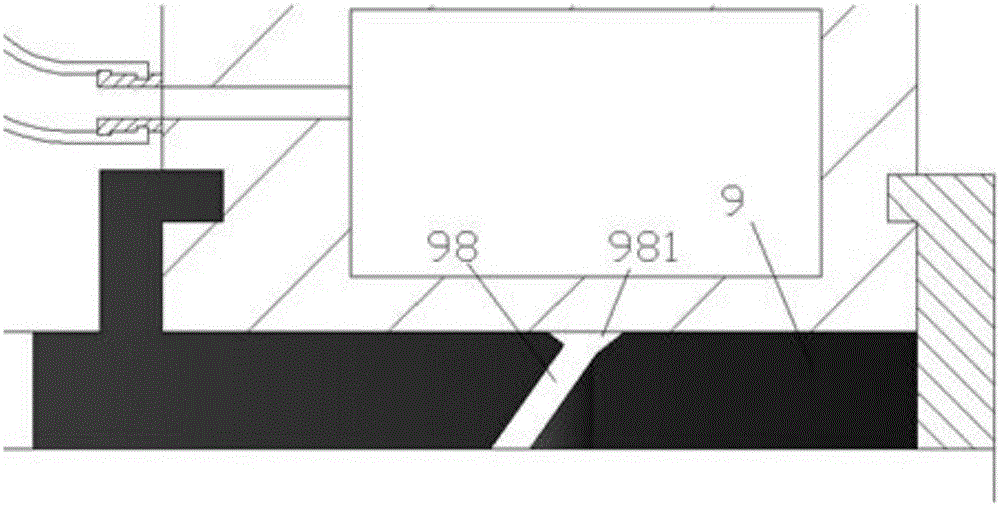 Electric cabinet with light direction and capable of local cooling