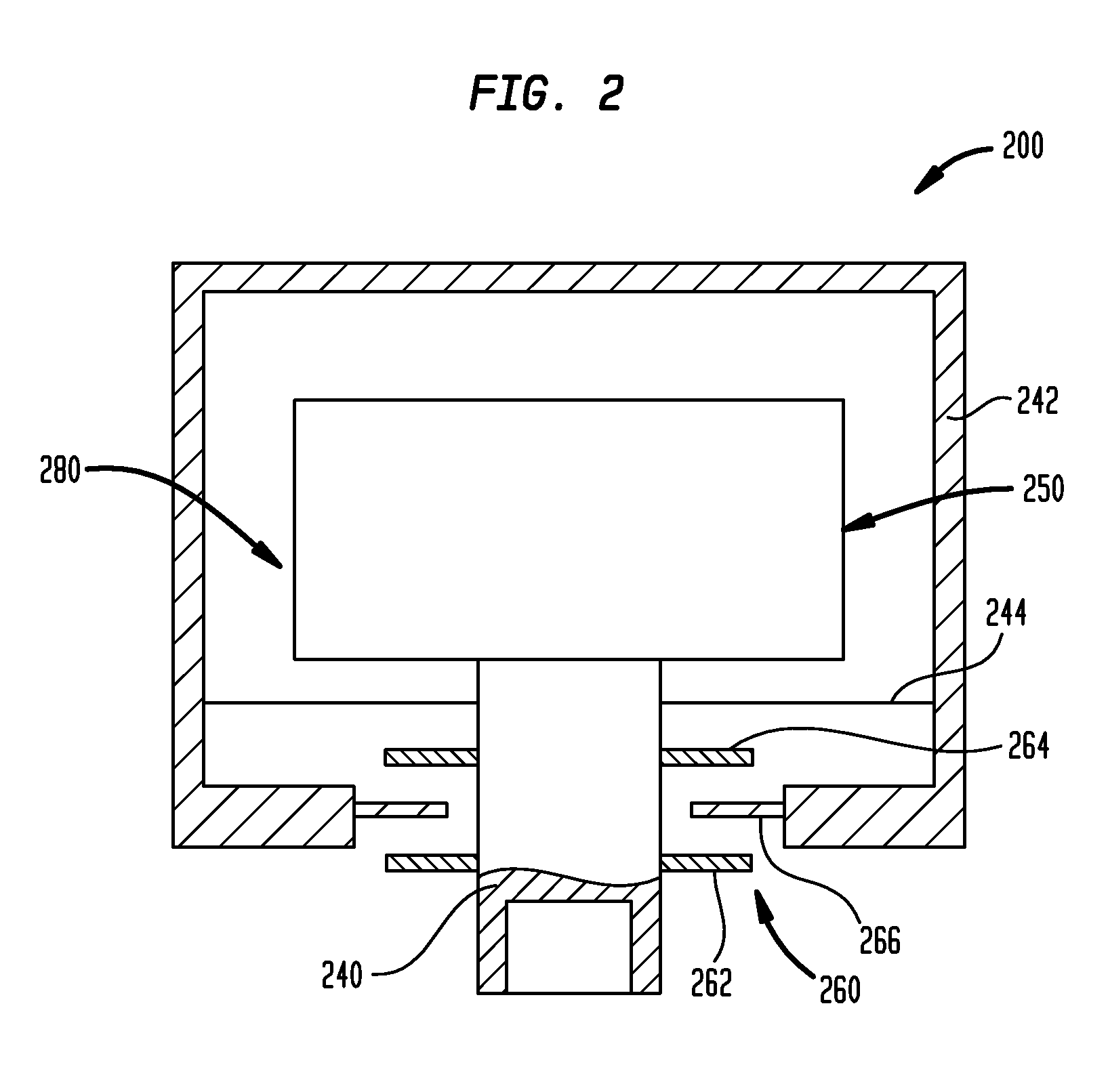 Bone conduction device having limited range of travel