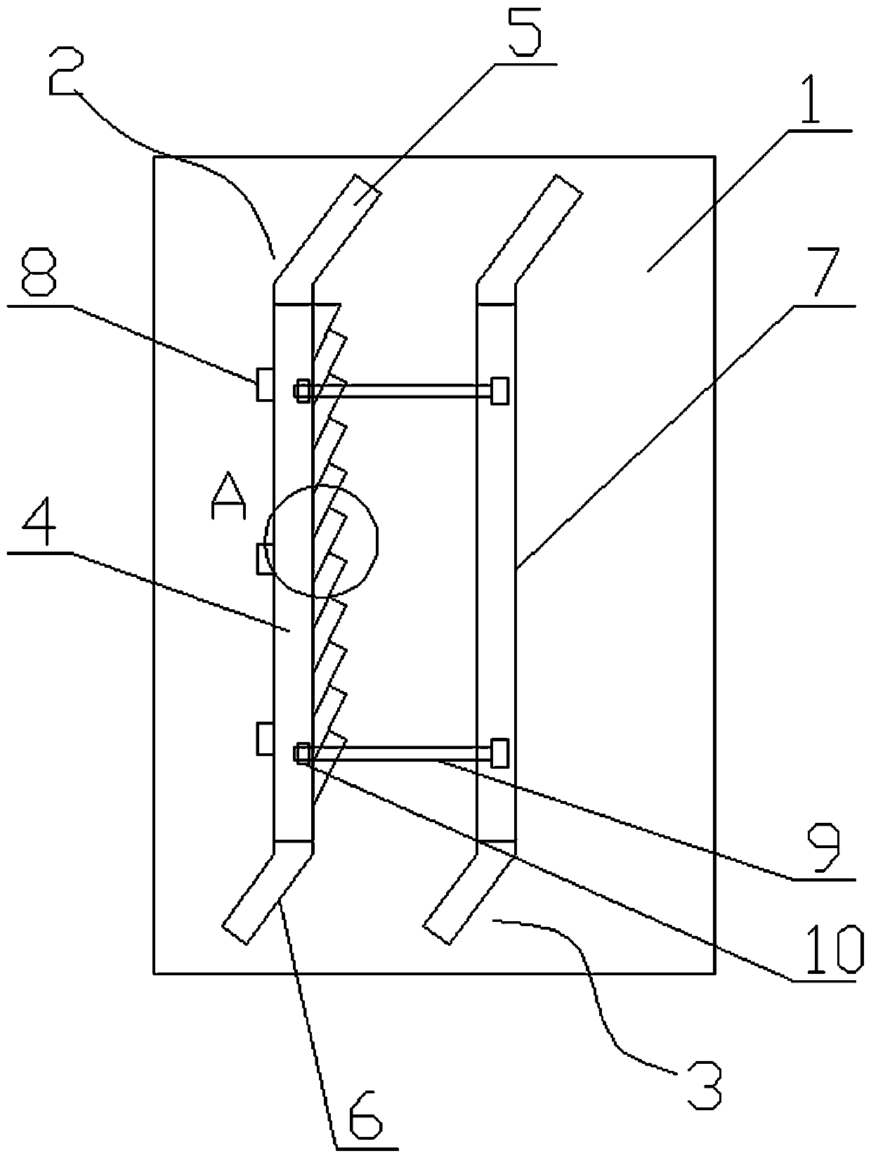 Assembly type organic glass stair concrete pouring mold